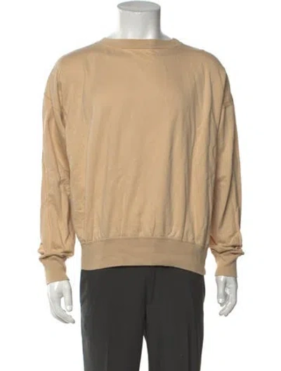 Pre-owned Auralee Crew Neck Long Sleeve T-shirt In Neutrals