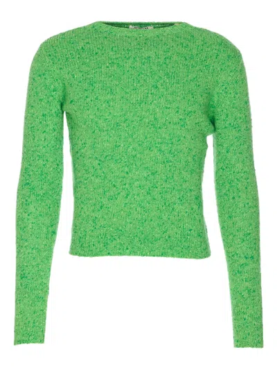 AURALEE CREW-NECK LONG-SLEEVED SWEATER