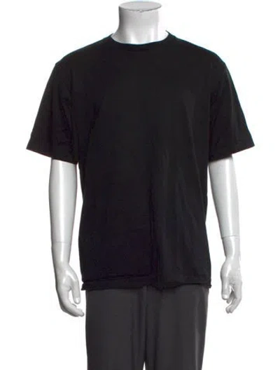 Pre-owned Auralee Crew Neck Short Sleeve T-shirt In Black