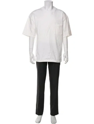 Pre-owned Auralee Crew Neck Short Sleeve T-shirt In White