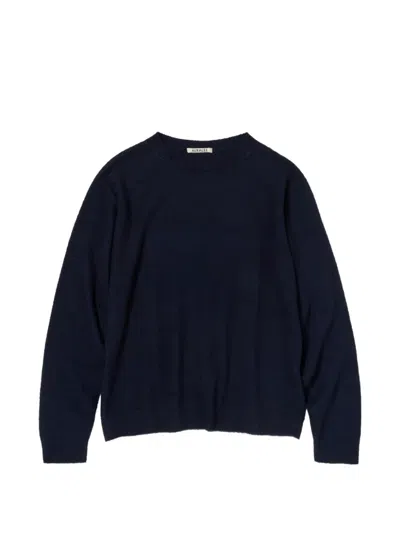 Auralee Crew-neck Sweater In Black