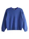Auralee Crew-neck Sweater In Blue