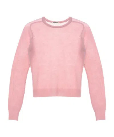 AURALEE AURALEE CREW NECK KNITTED SWEATER