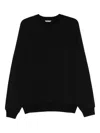 Auralee Crew-neck Sweatshirt In Black