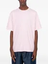 Auralee Crew-neck T-shirt In Pink