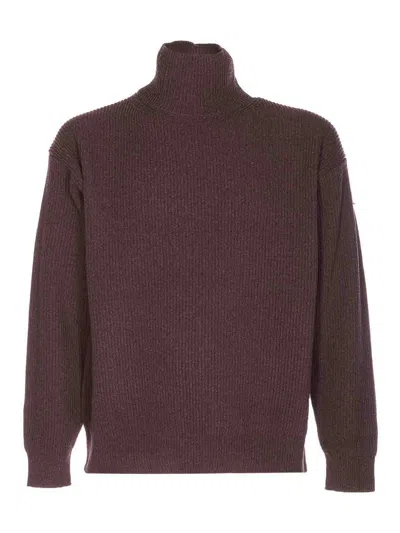 Auralee Crewneck In Brown