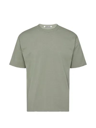 Auralee Crew-neck T-shirt In Green