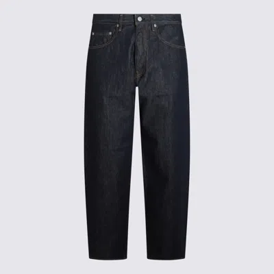 AURALEE DARK BLUE COTTON JEANS