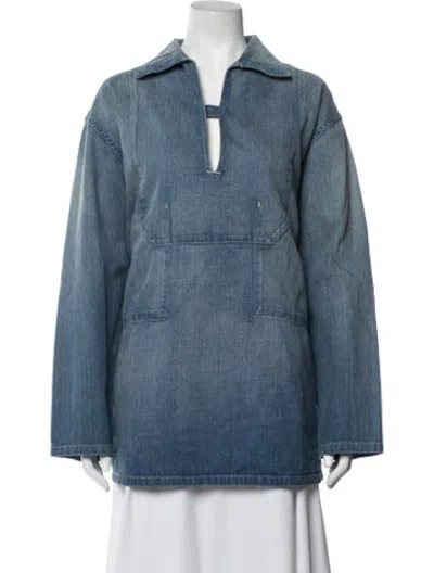 Pre-owned Auralee Denim Jacket In Blue