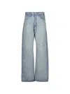 Auralee Distressed Jeans In Blue
