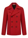 Auralee Wool Coat In Red