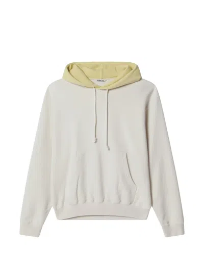 Auralee Drawstring Pouch-pocket Hoodie In Neutral