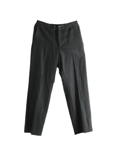 Auralee Drawstring Trousers In Gray