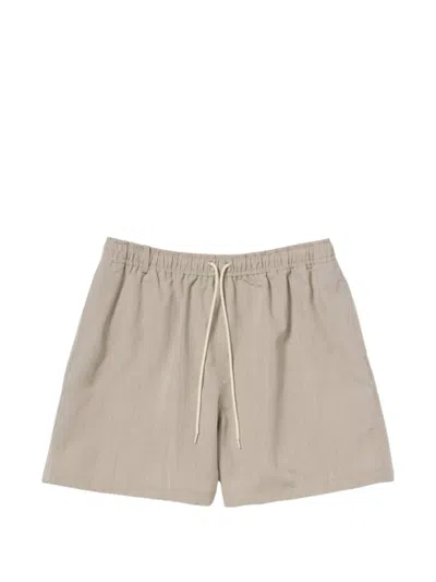 Auralee Drawstring-fastening Shorts In Neutral