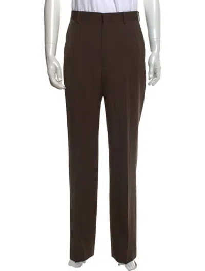 Pre-owned Auralee Dress Pants In Brown