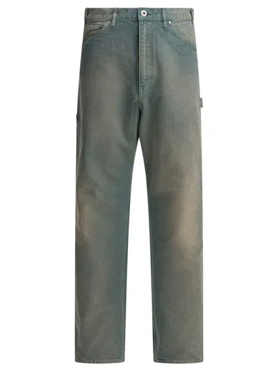 Auralee "duck" Pants In Blue