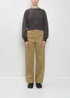 Auralee Dyed Cotton Chino Pants In Neutral