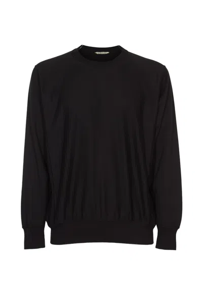 Auralee Elastic High Gauce Sweatshirt In Black