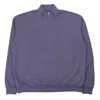 Auralee Elastic High Gauge Sweat Half Zip P/o In Purple In Viola