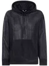 Auralee Elastic Sheer Nylon P/o Parka In Black