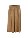 Auralee Elasticated Leather Skirt In Neutral