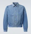 Auralee Button-up Denim Jacket In Blue