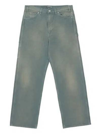 Auralee Faded Duck Trousers In Multi