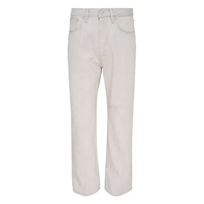 Auralee Faded Hard Twist Pants In White