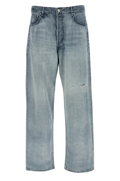 Auralee 'faded Selvedge' Jeans In Blue