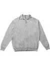Auralee Fine-knit Polo-collar Sweater In Grey