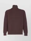 Auralee Fine Knit Turtleneck Long Sleeve Sweater In Red
