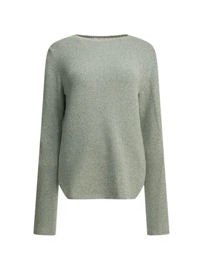 Auralee Cashmere Blend Crew Neck Sweater In Green