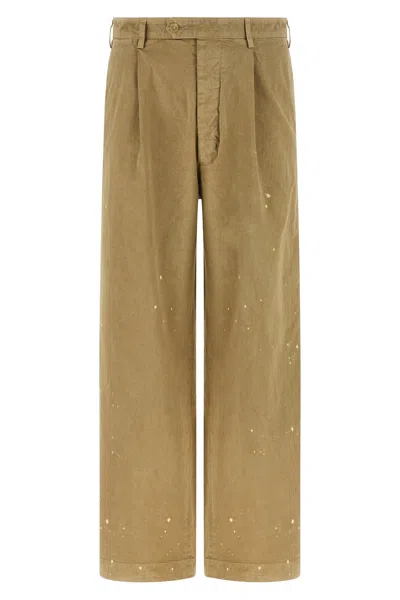 Auralee Finx Cotton Pants In Nude