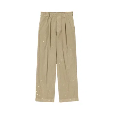 Pre-owned Auralee Finx Light Chino One Tuck Wide Pants 'beige' | Cream | Men's Size 5 In White