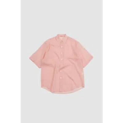 Auralee Finx Organdy Shirt Light Pink Chambray