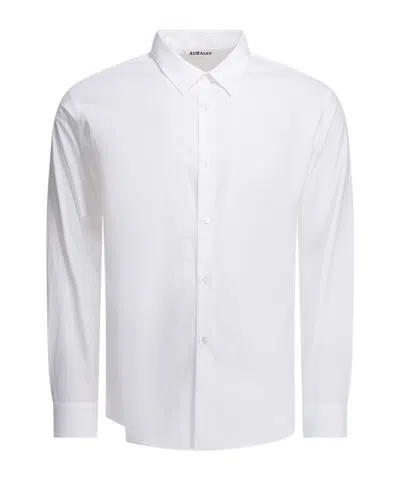 Auralee 'finx Twill' Formal Shirt In White