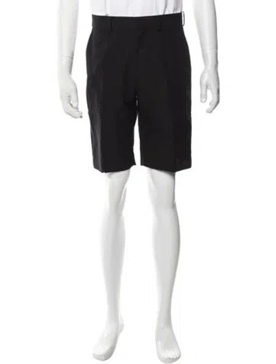 Pre-owned Auralee Flat Front Shorts In Black