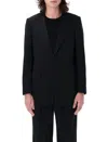 Auralee Black Light Wool Max Gabardine Blazer In Top Black