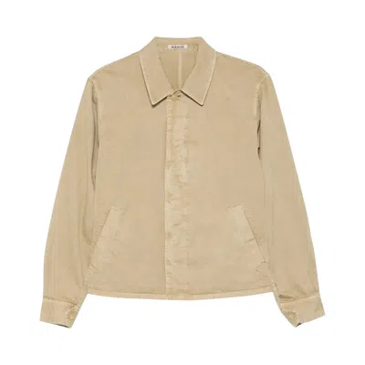 Pre-owned Auralee Garment Dyed Finx Chino Blouson 'beige' | Tan | Men's Size 4 In Brown