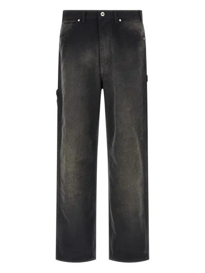 AURALEE GARMENT-DYED WORKWEAR TROUSERS