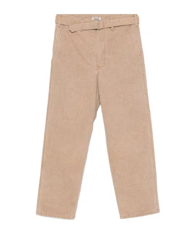 Auralee Girdle Casual Pants In Nude