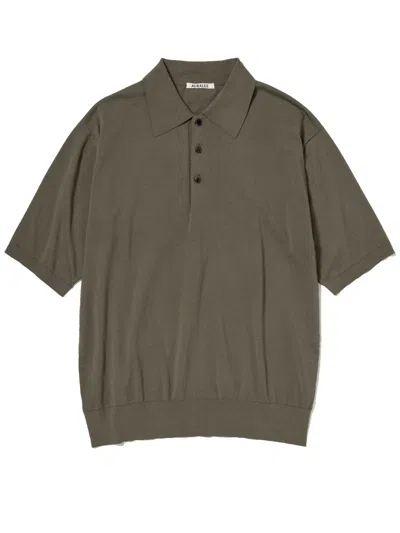 Auralee Giza Polo In Gray