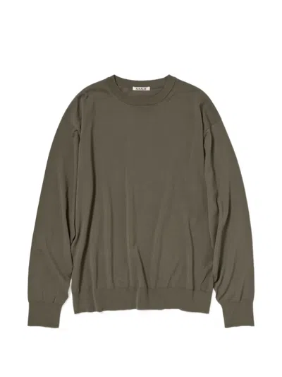 Auralee Giza Sweatshirt In Green