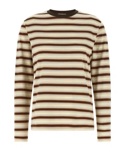 AURALEE GRADIENT STRIPED LONG-SLEEVED T-SHIRT