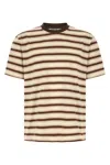 Auralee Gradient Stripes T-shirt In Multi