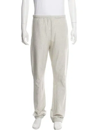 Pre-owned Auralee Graphic Print Lounge Bottoms In Gray