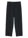 Auralee Super Light Wool Two-tuck Slacks Top Charcoal In Black