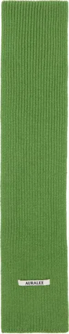 Auralee Green Light Cashmere Knit Stole In Green