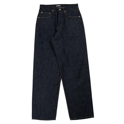 Auralee Hard Twist Denim Wide Pants In Indigo In Indaco