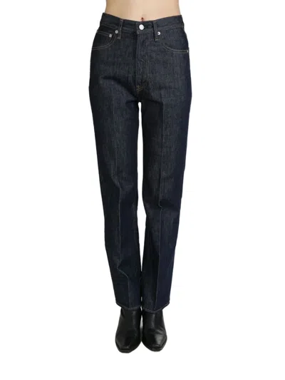 Auralee Hard Twist Jeans In Blue